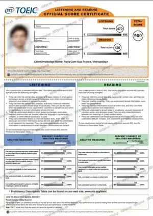 TOEIC Certificate 5