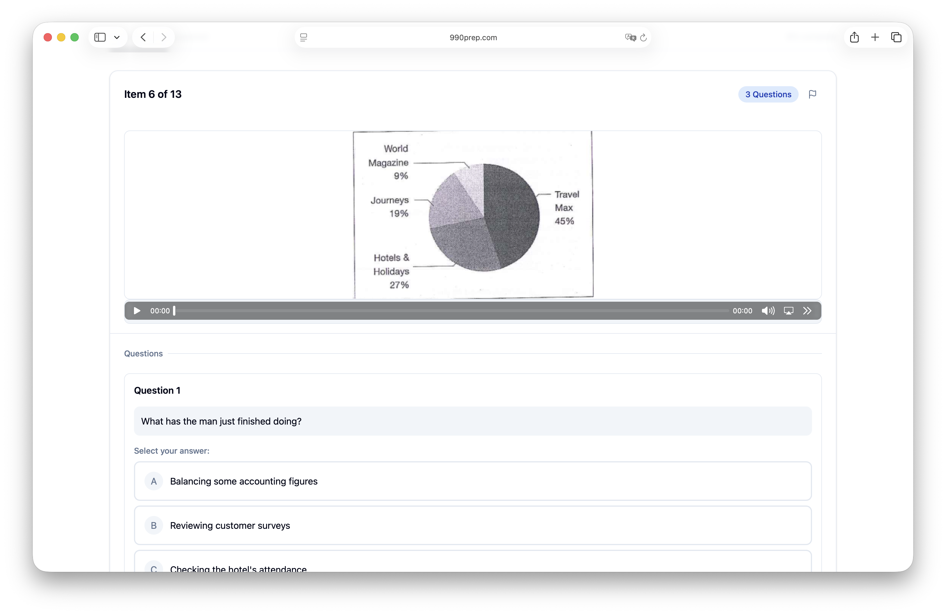 Real listening conditions