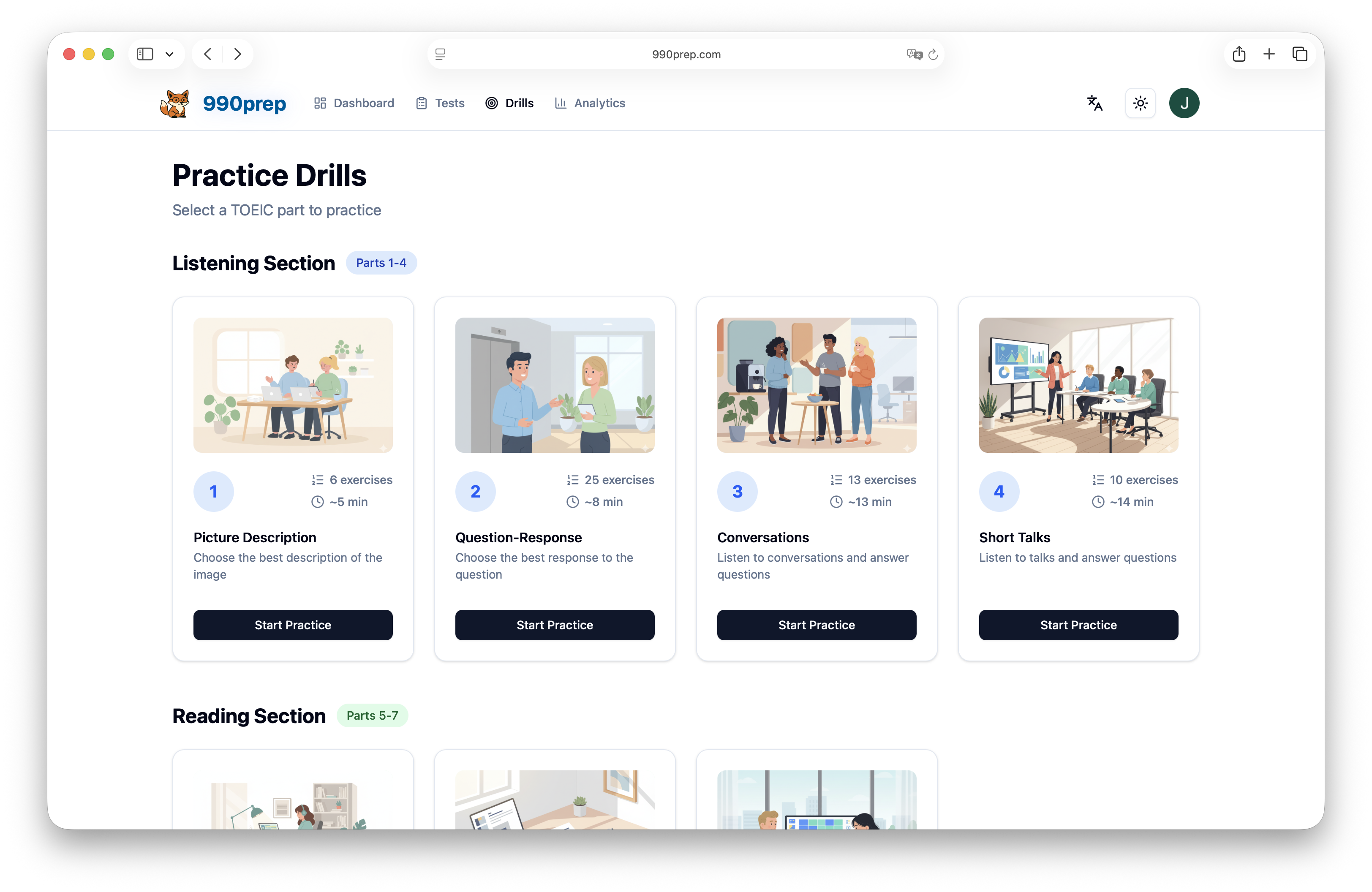 990prep Platform Preview