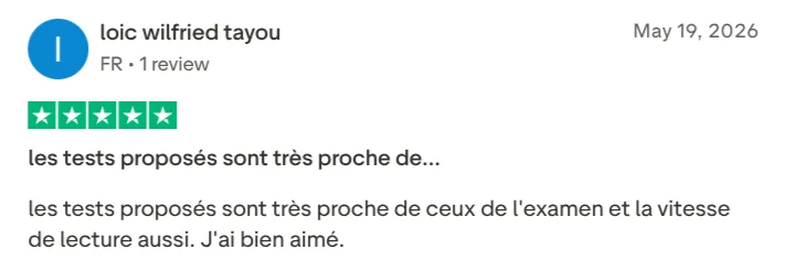 Témoignage de Loïc : les tests sont très proches de ceux de l'examen
